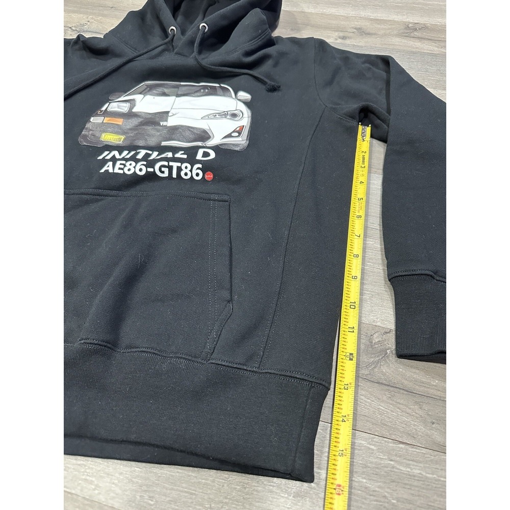 Initial D Men's Black Long Sleeve Hoodie AE86-GT86 - Size M - Picture 10 of 11